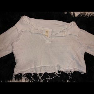 We the Free by Free People Cropped ripped crop top